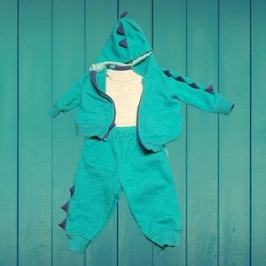 Three Piece Dinosaur Jogging outfit